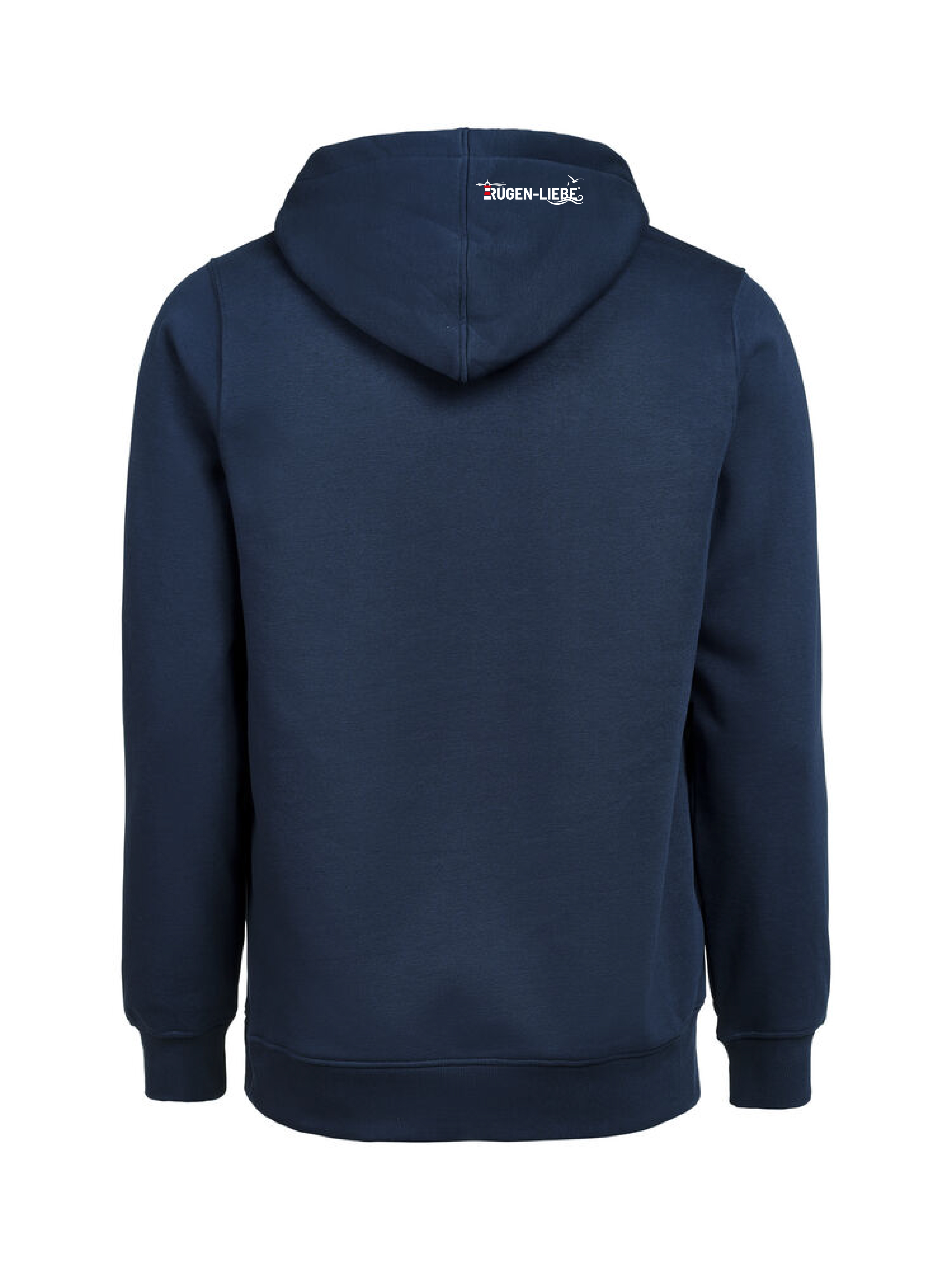 Rügen-Liebe - Hoodie großes Logo - navy
