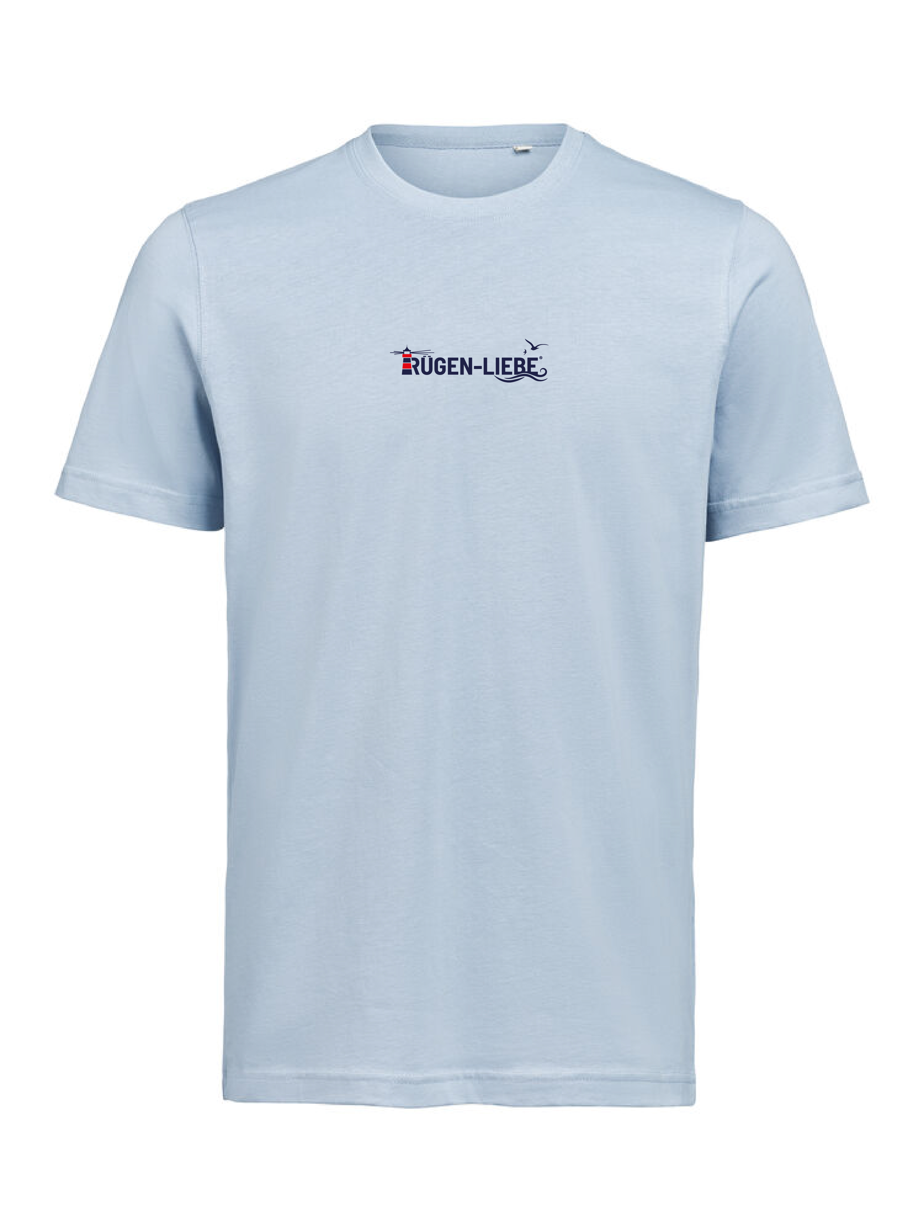 Rügen-Liebe - T-Shirt kleines Logo - fog