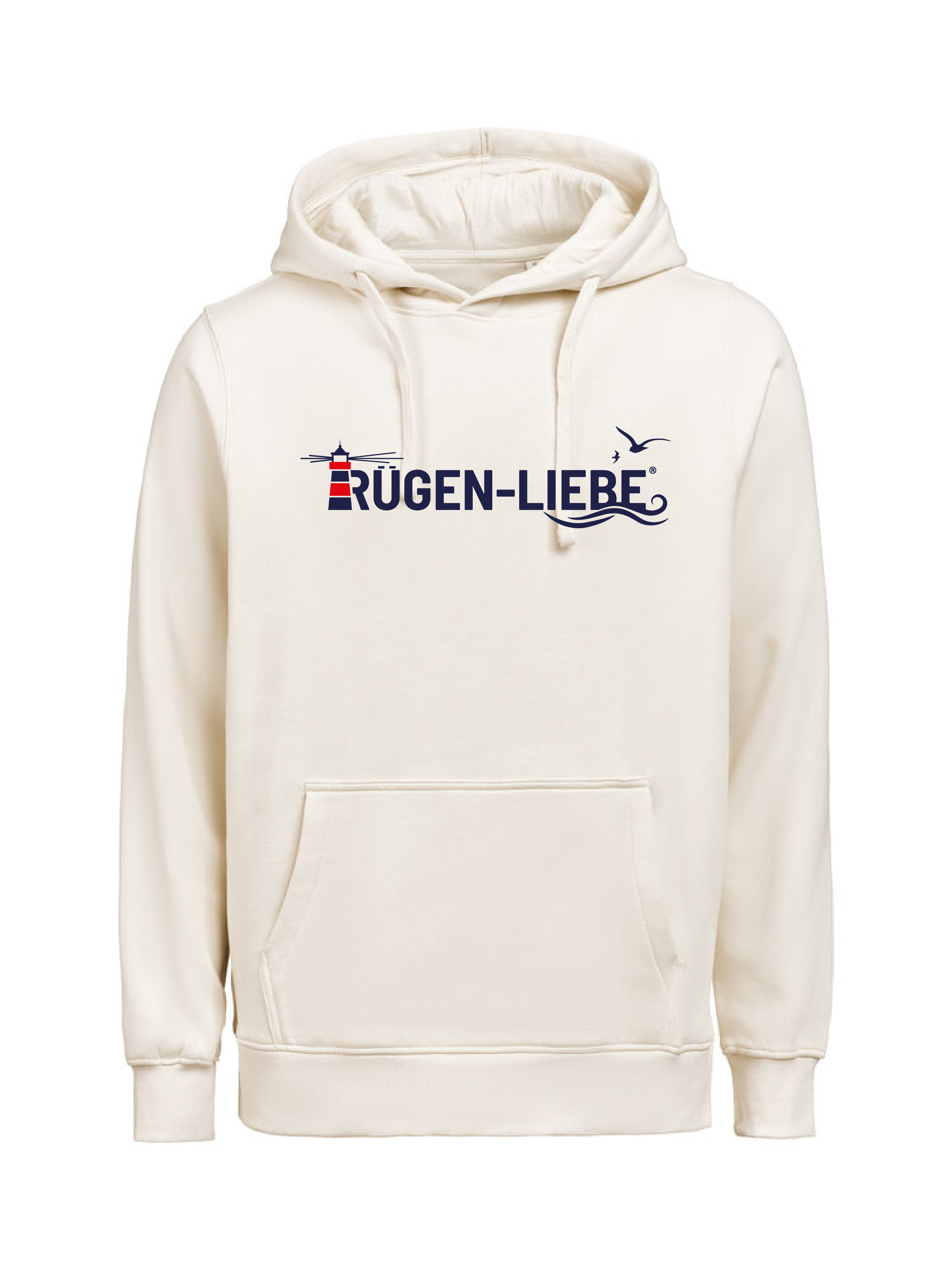 Rügen-Liebe - Hoodie großes Logo - birch
