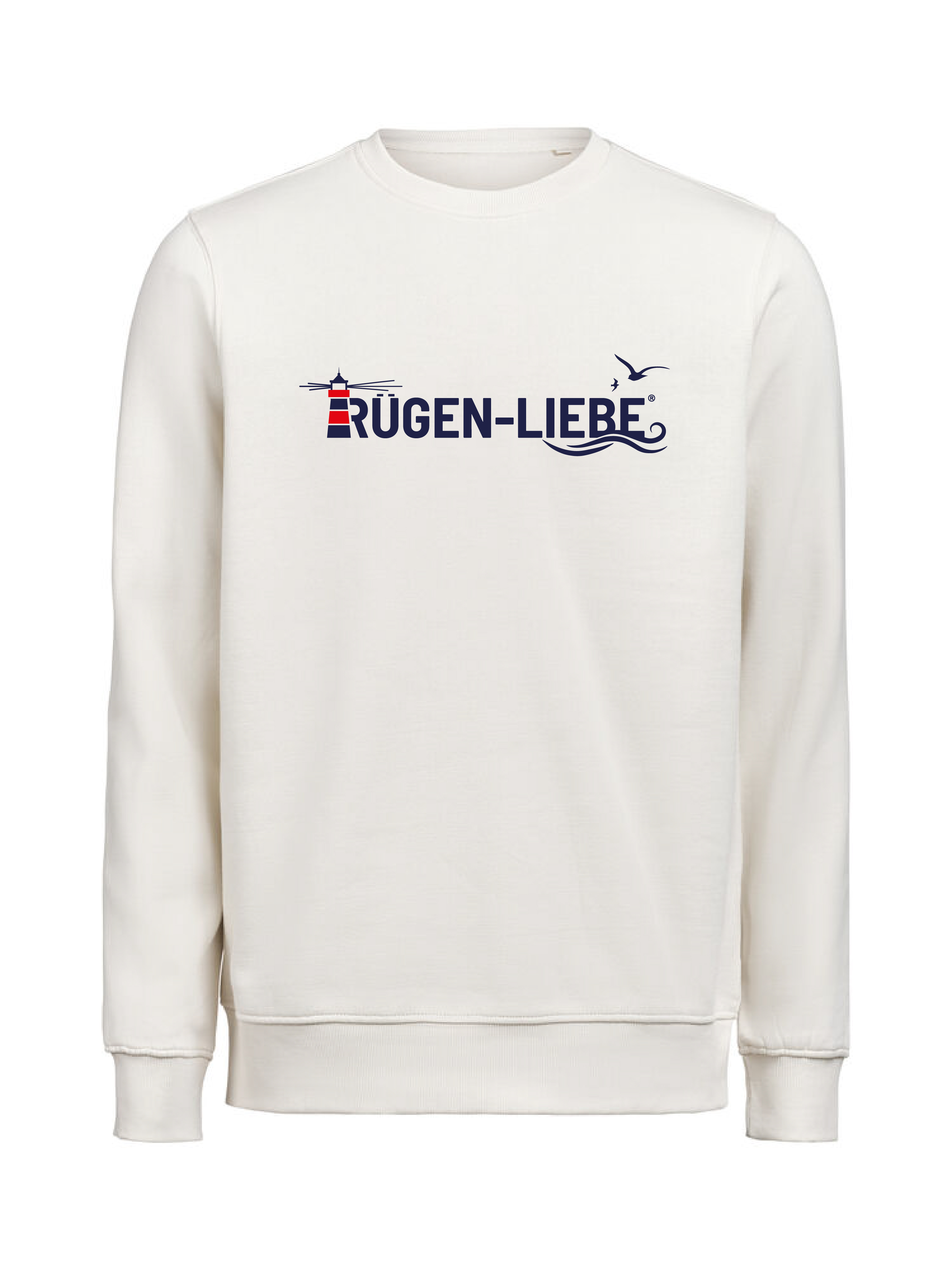 Rügen-Liebe - Sweater großes Logo - birch