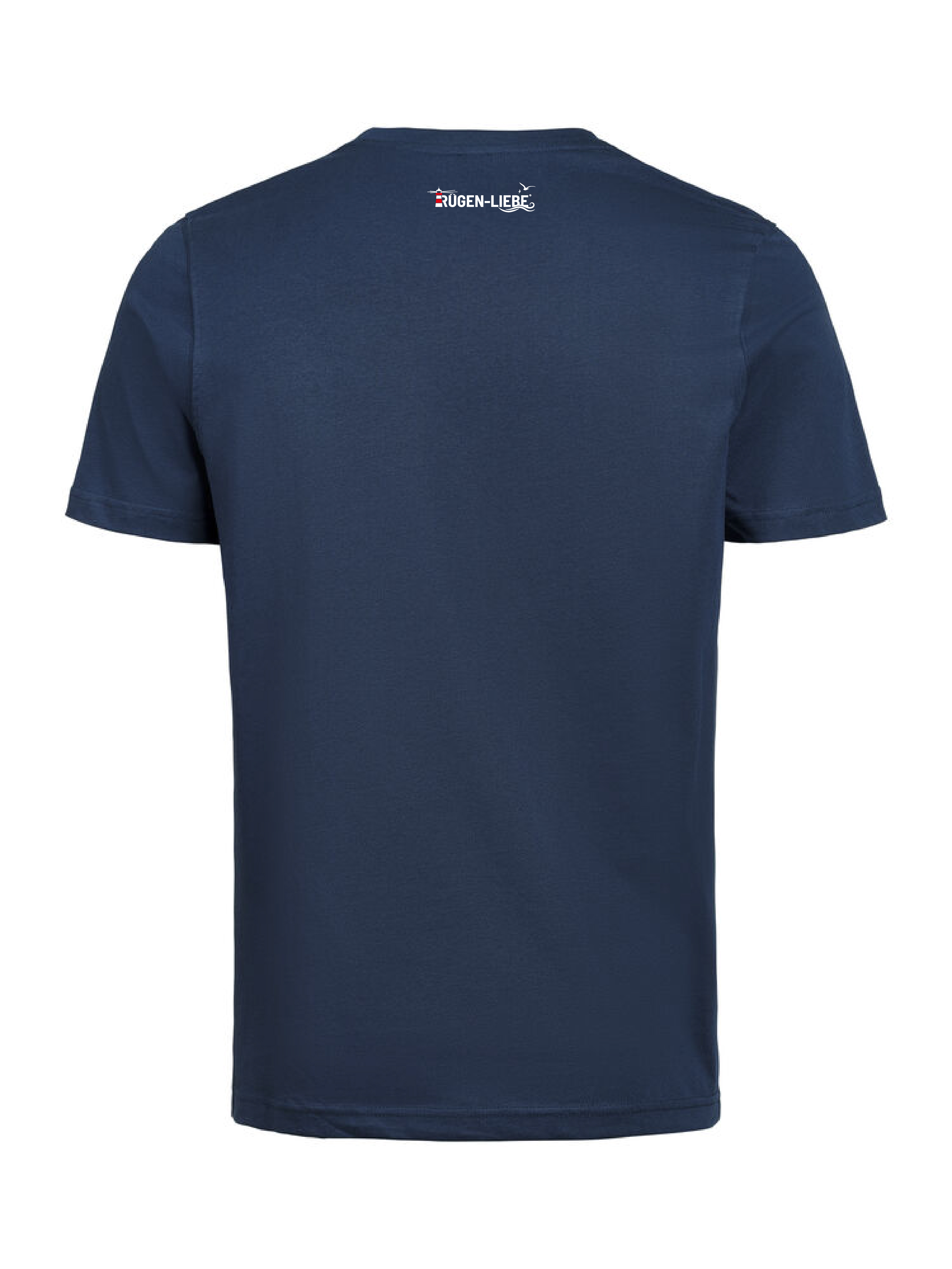 Rügen-Liebe - T-Shirt großes Logo - navy