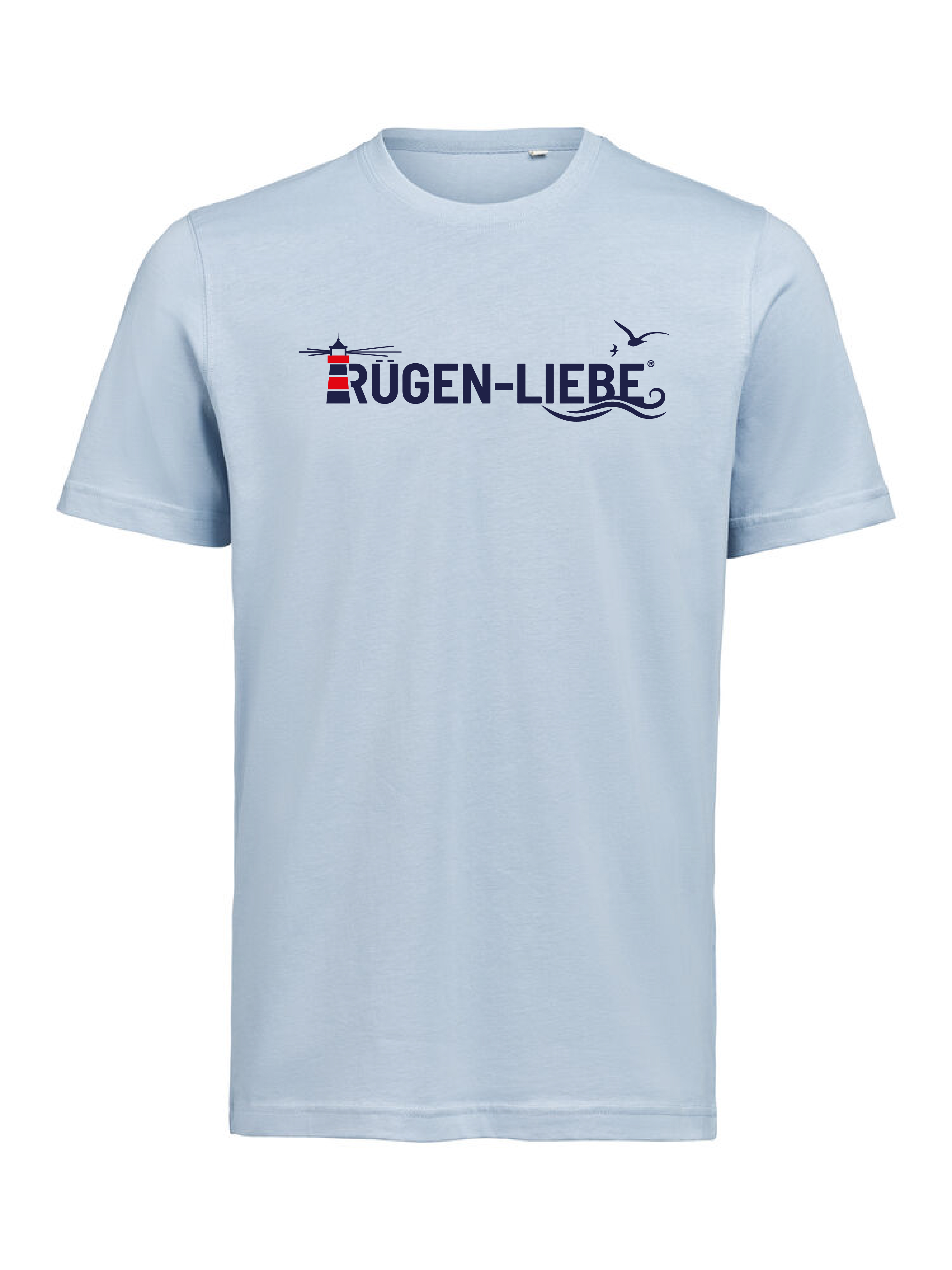 Rügen-Liebe - T-Shirt großes Logo - fog